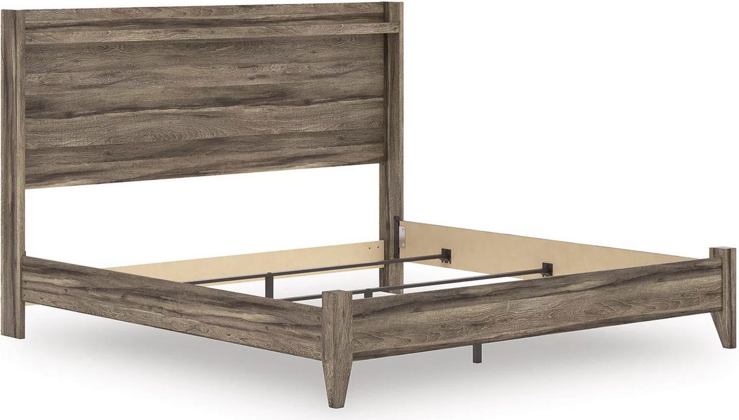 Jusika King Panel Bed In Brown NCB2005B6