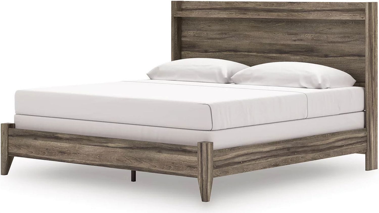 Jusika King Panel Bed In Brown NCB2005B6