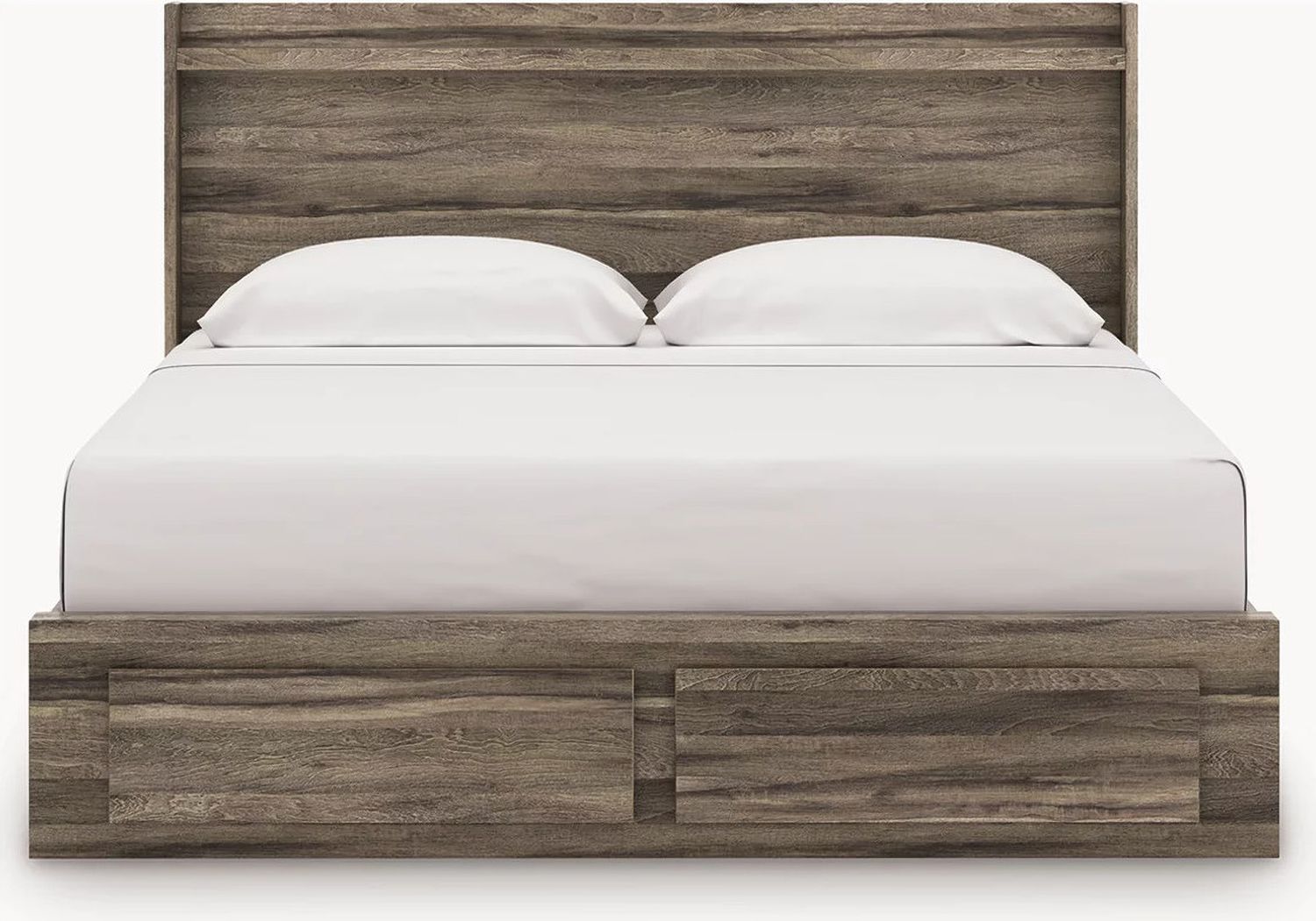 Jusika King Panel Storage Bed In Brown NCB2005B7