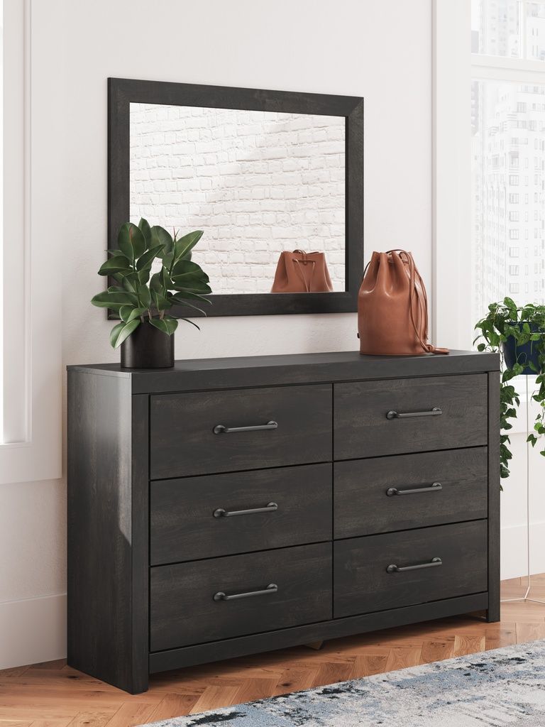 Granaport Bedroom Mirror In Dark Gray NCB210836