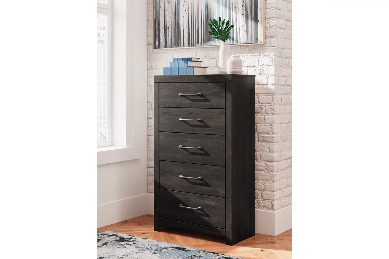 Granaport Chest of Drawers In Dark Gray NCB210846