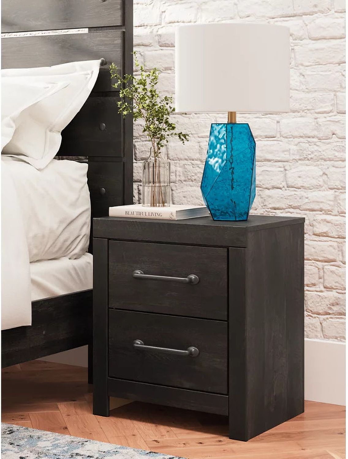 Granaport Nightstand In Dark Gray NCB210892
