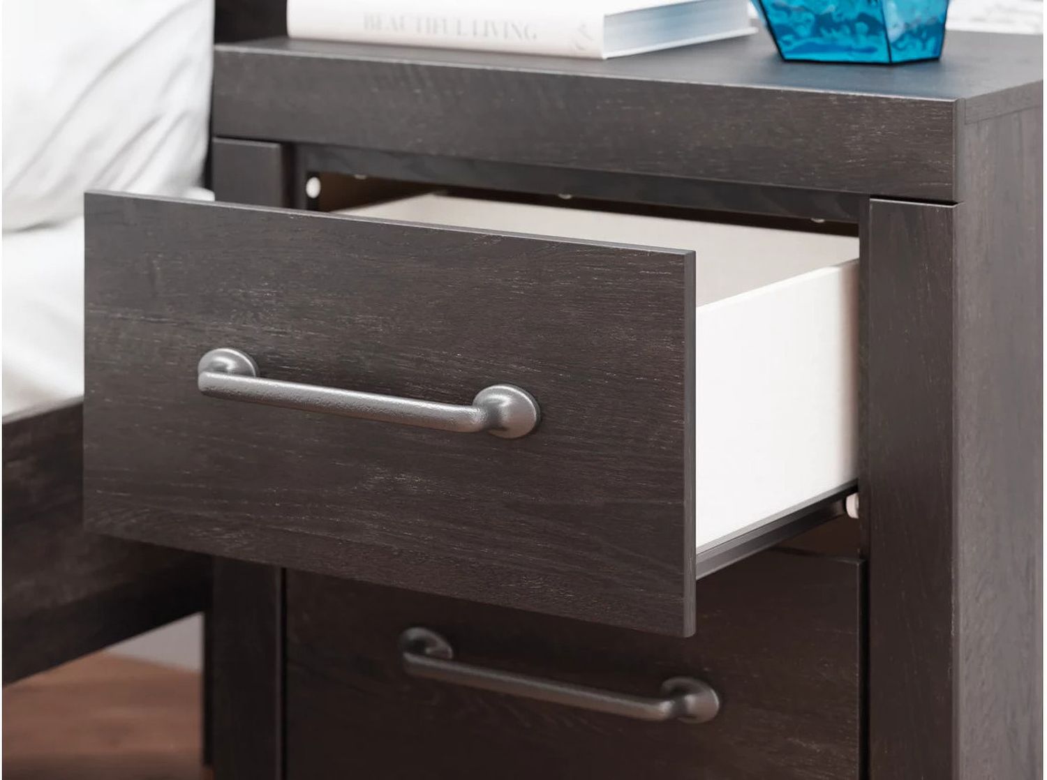 Granaport Nightstand In Dark Gray NCB210892