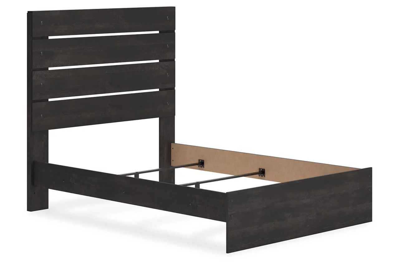 Granaport Full Panel Bed In Dark Gray NCB2108B12