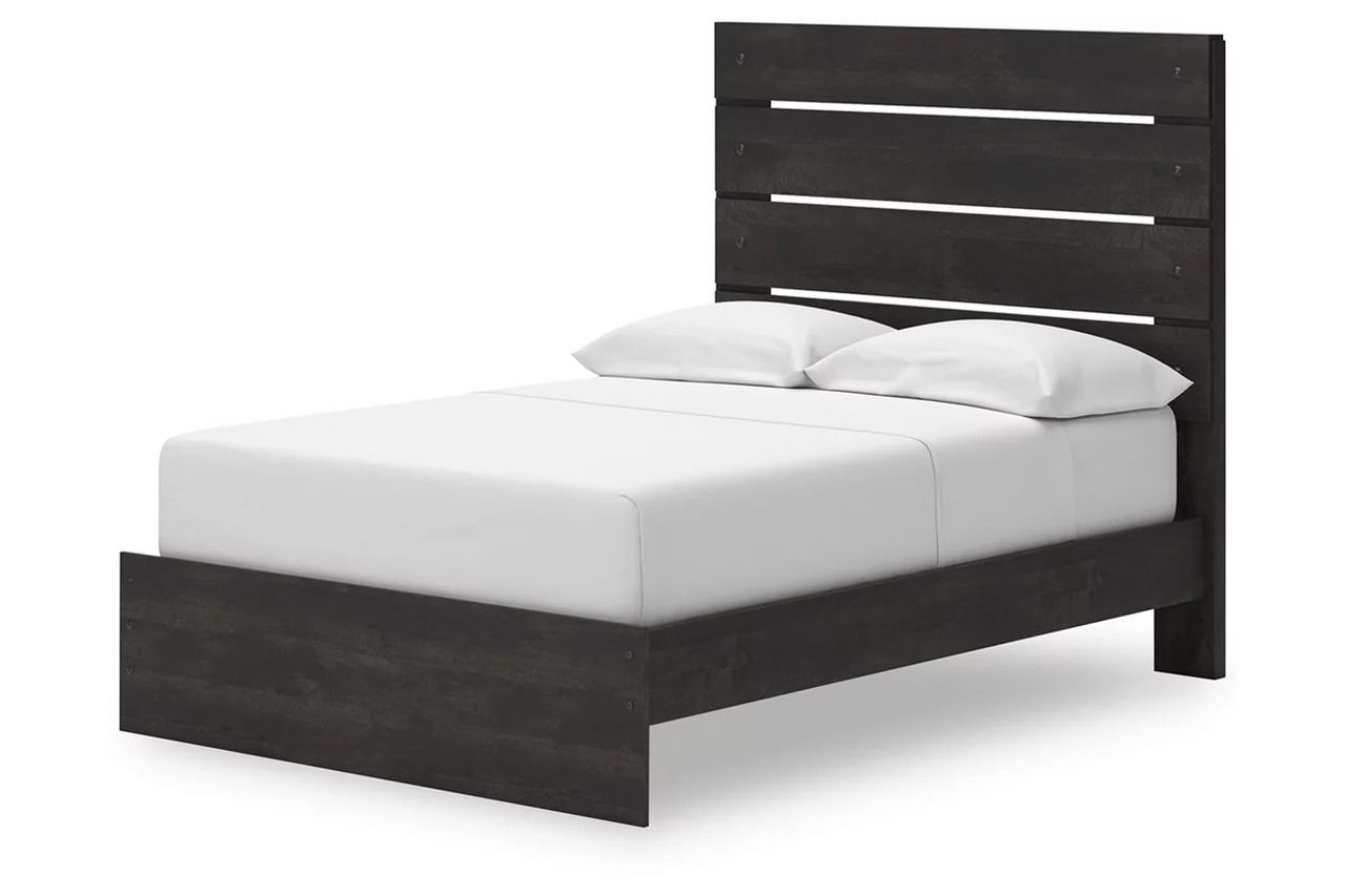 Granaport Full Panel Storage Bed In Dark Gray NCB2108B15