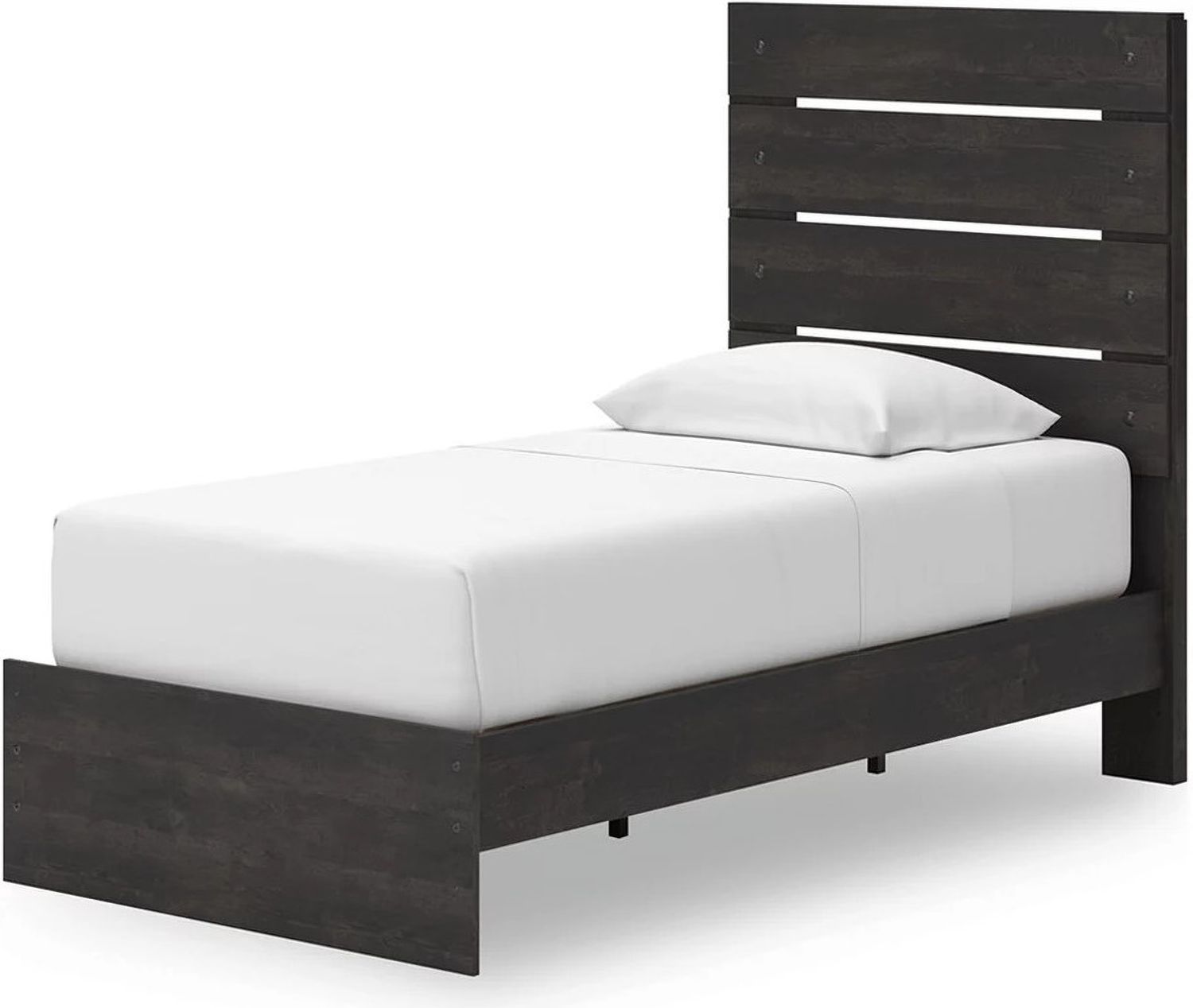 Granaport Twin Panel Storage Bed In Dark Gray NCB2108B17