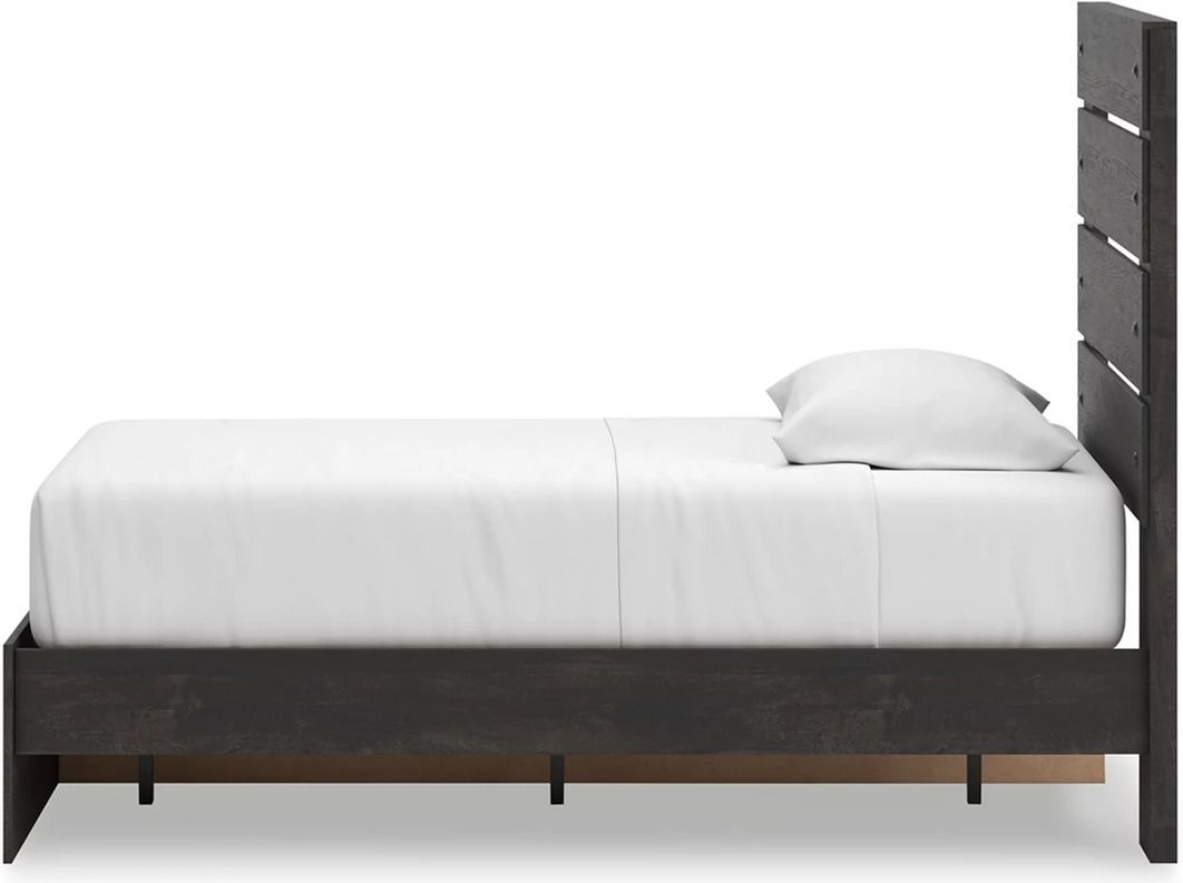 Granaport Twin Panel Storage Bed In Dark Gray NCB2108B17