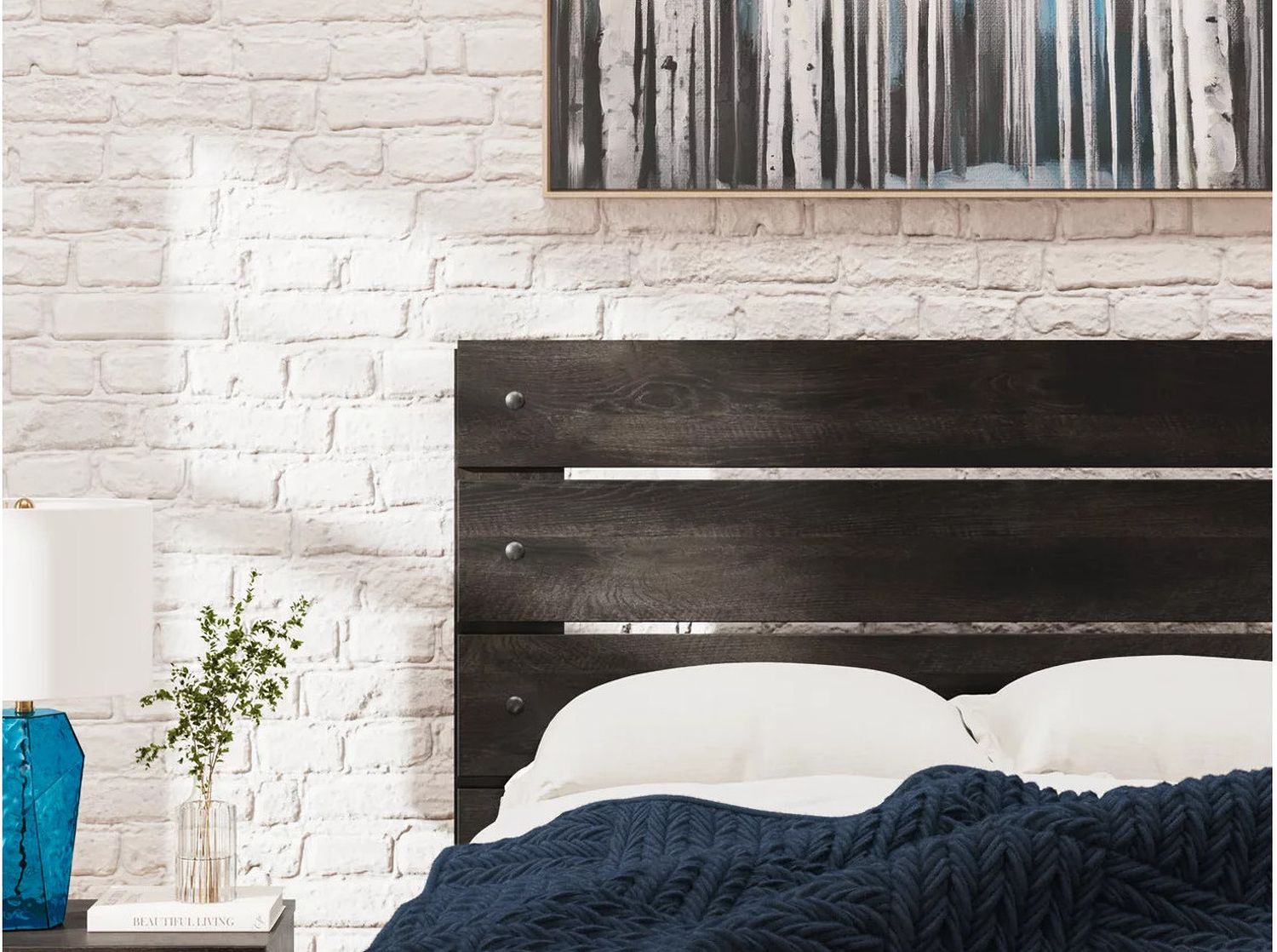 Granaport Twin Panel Storage Bed In Dark Gray NCB2108B17