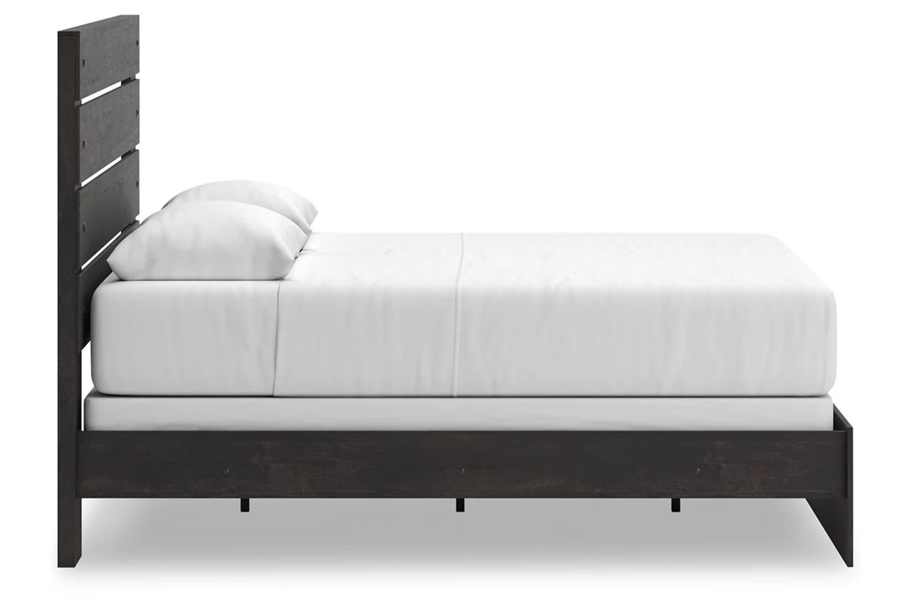 Granaport Queen Panel Bed In Dark Gray NCB2108B2