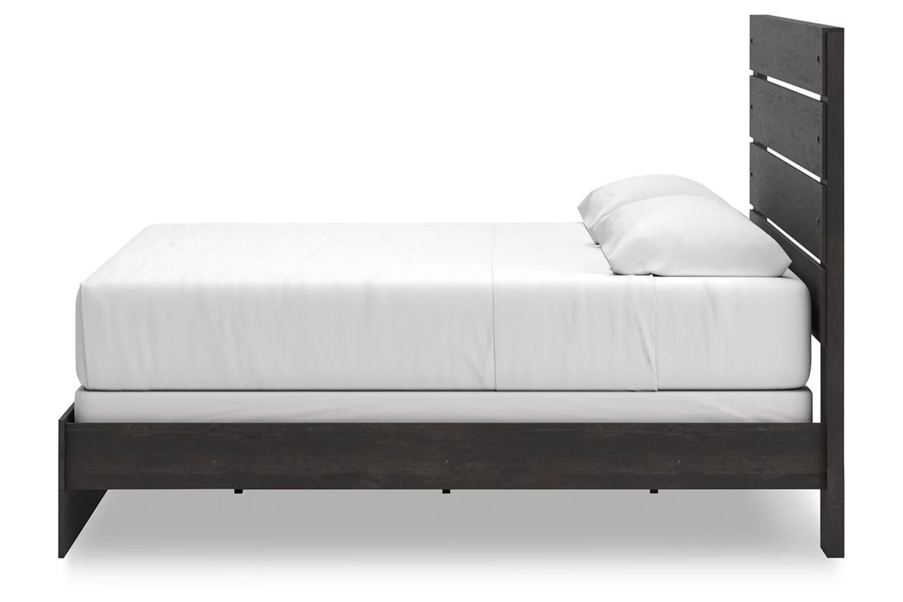Granaport King Panel Bed In Dark Gray NCB2108B8