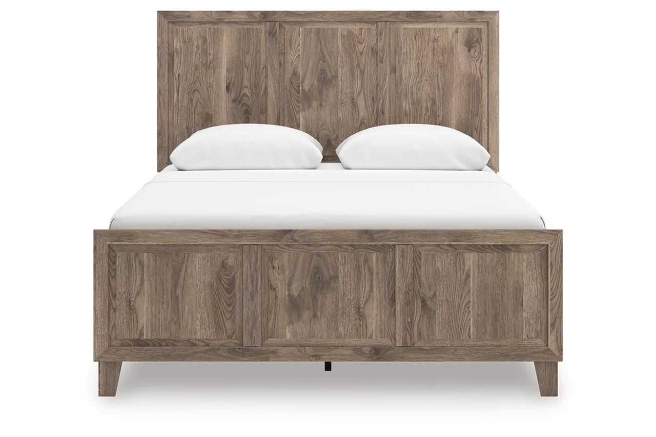 Stanziford Queen Panel Bed In Brown NCB2260B2