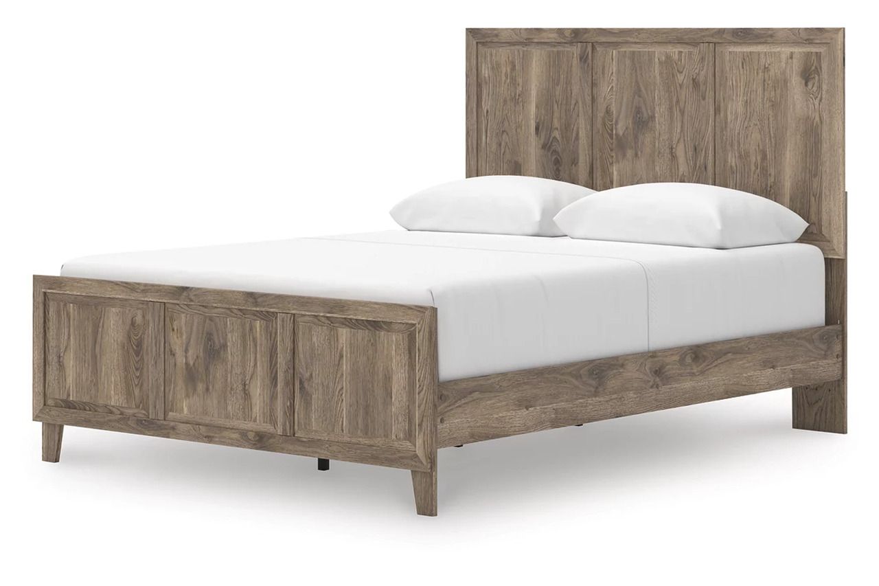 Stanziford Queen Panel Bed In Brown NCB2260B2