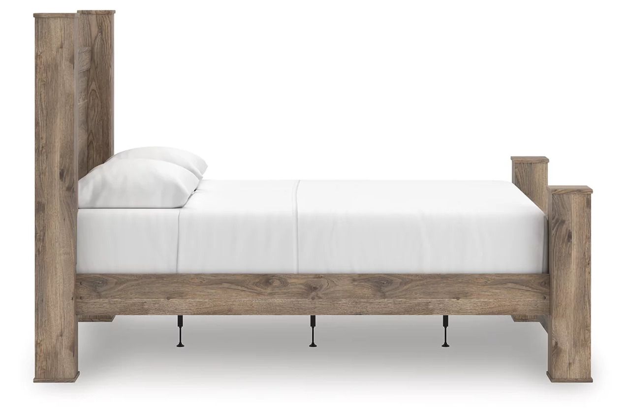 Stanziford Queen Poster Bed In Brown NCB2260B4