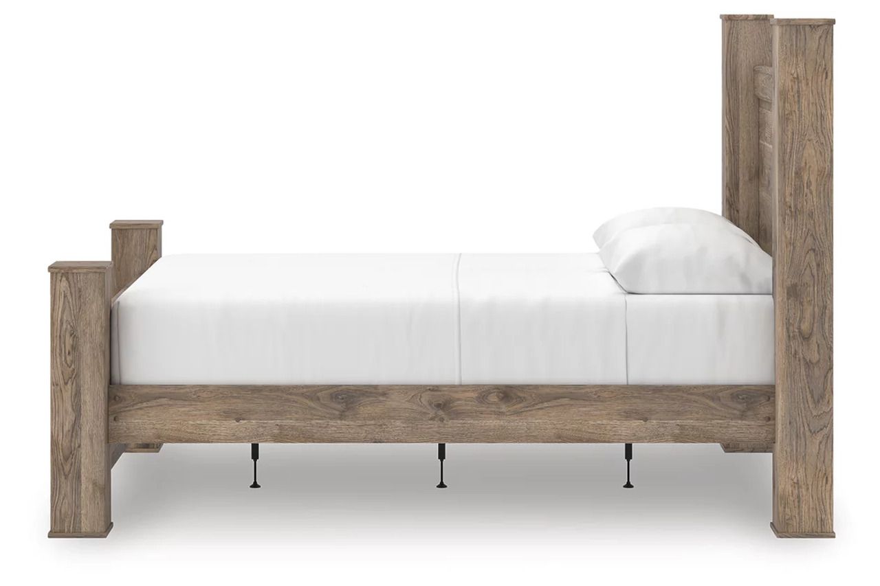 Stanziford Queen Poster Bed In Brown NCB2260B4
