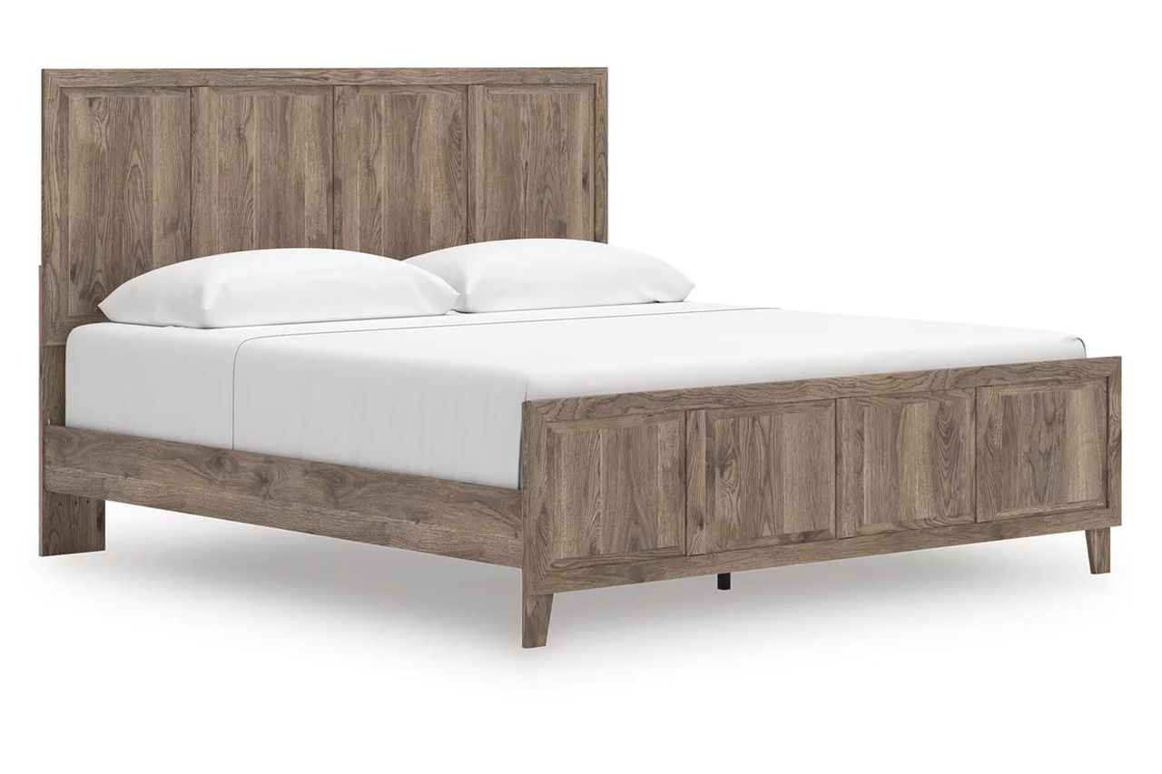 Stanziford King Panel Bed In Brown NCB2260B6