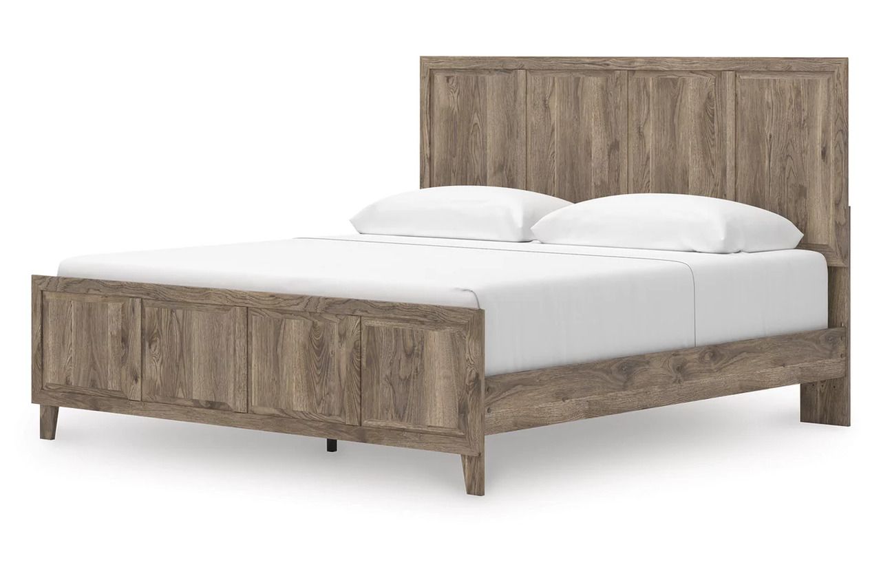 Stanziford King Panel Bed In Brown NCB2260B6