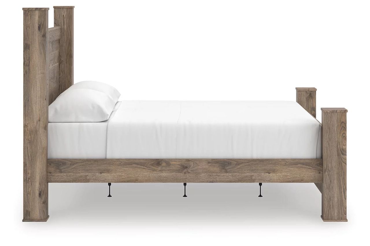 Stanziford King Poster Bed In Brown NCB2260B7