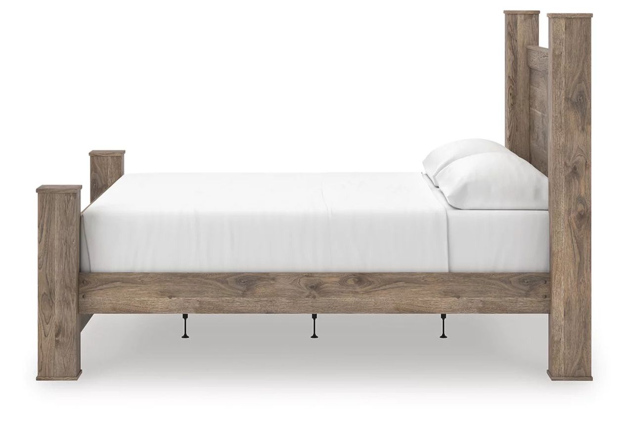 Stanziford King Poster Bed In Brown NCB2260B7