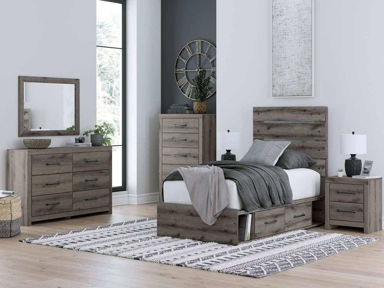 Fondenlane Dresser In Brown Gray NCB240531