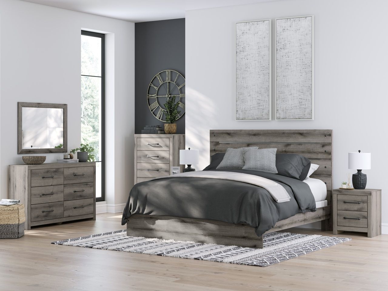 Fondenlane Dresser In Brown Gray NCB240531