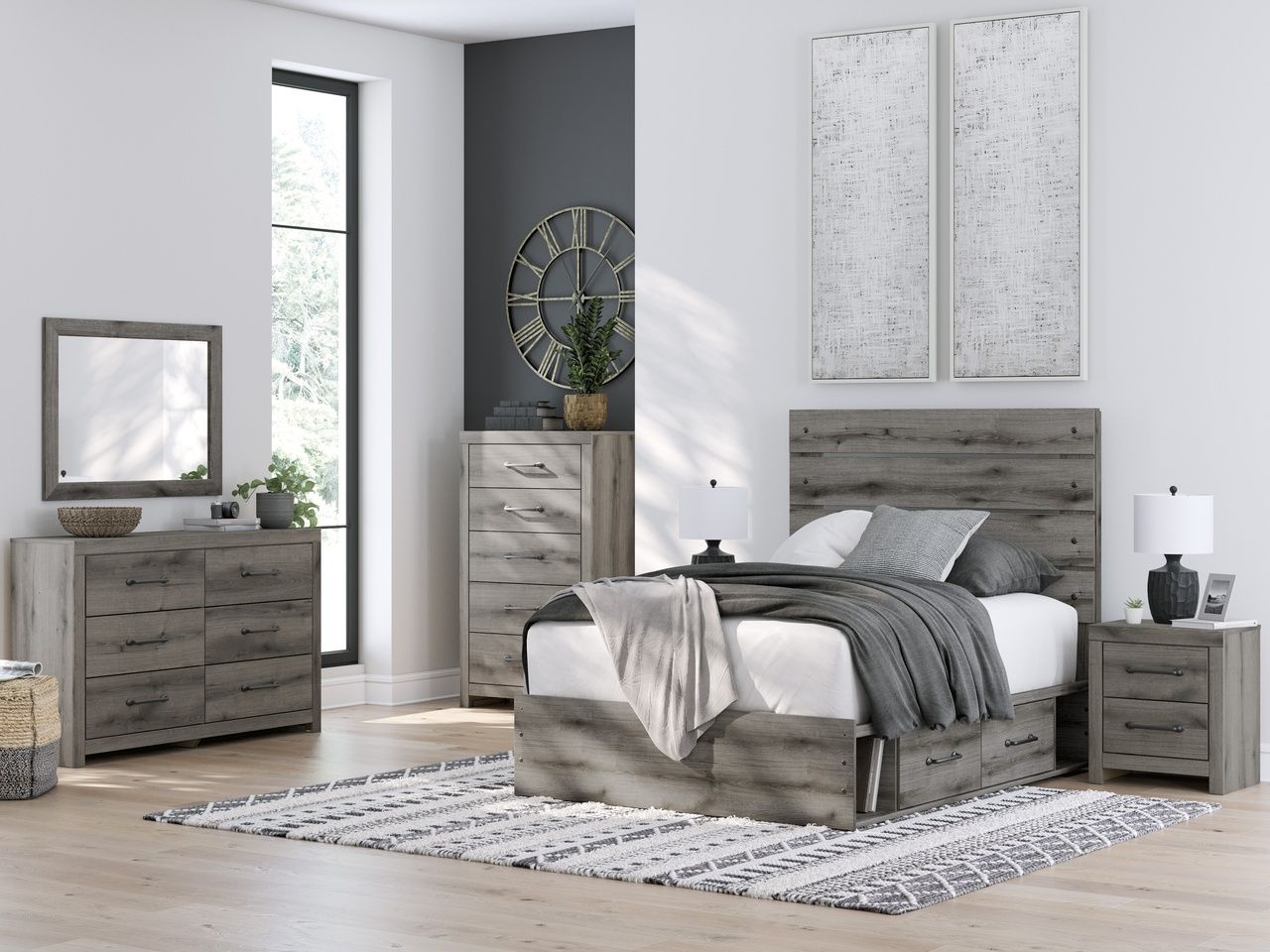 Fondenlane Bedroom Mirror In Brown Gray NCB240536