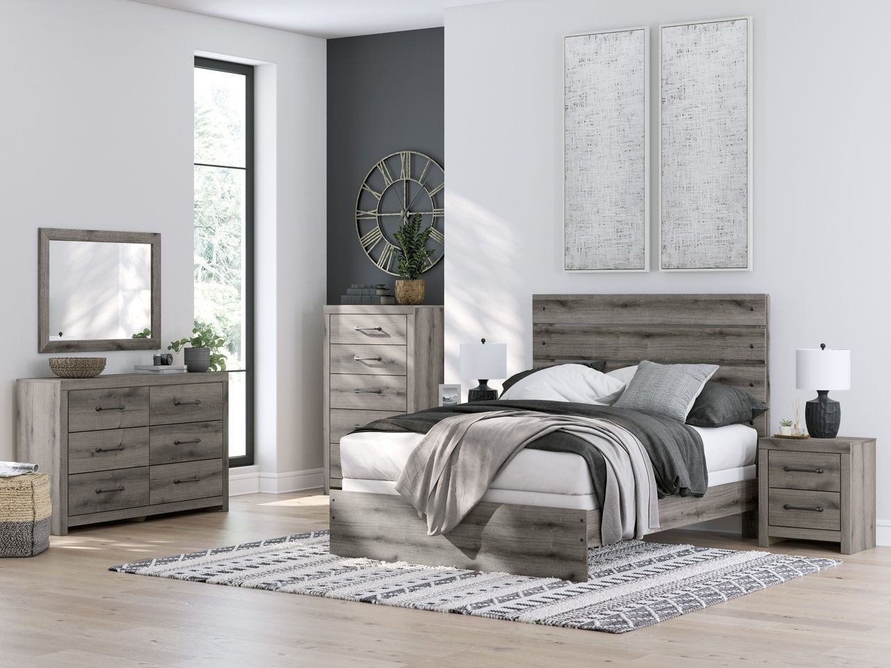 Fondenlane Chest of Drawers In Brown Gray NCB240546