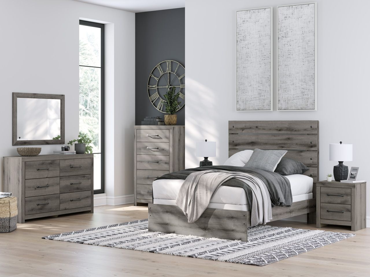 Fondenlane Nightstand In Brown Gray NCB240592