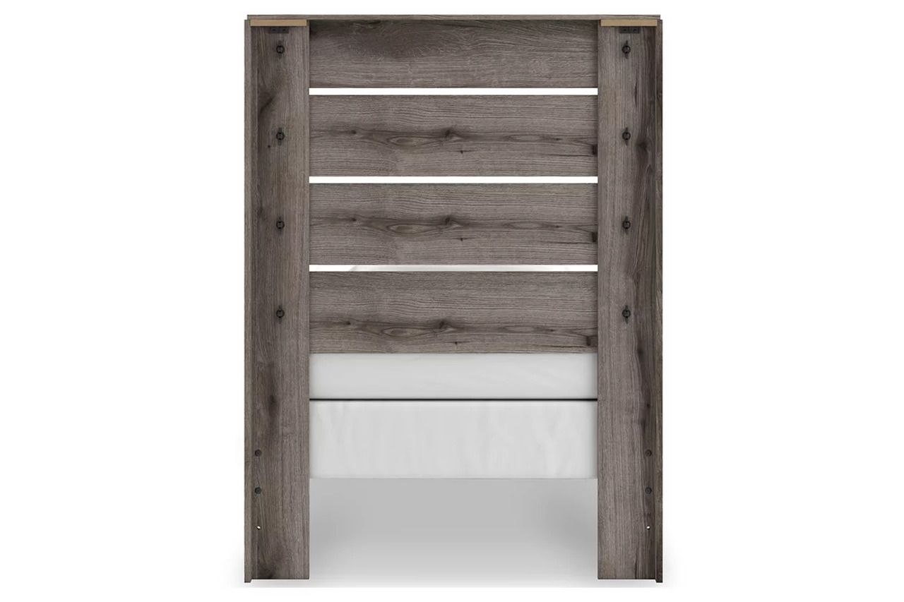 Fondenlane Twin Panel Bed In Brown Gray NCB2405B12