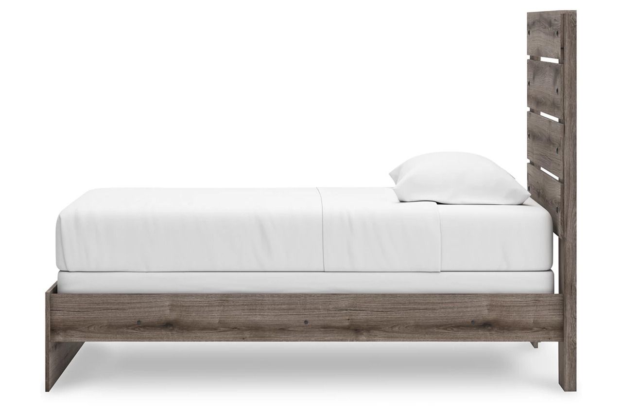 Fondenlane Twin Panel Bed In Brown Gray NCB2405B12