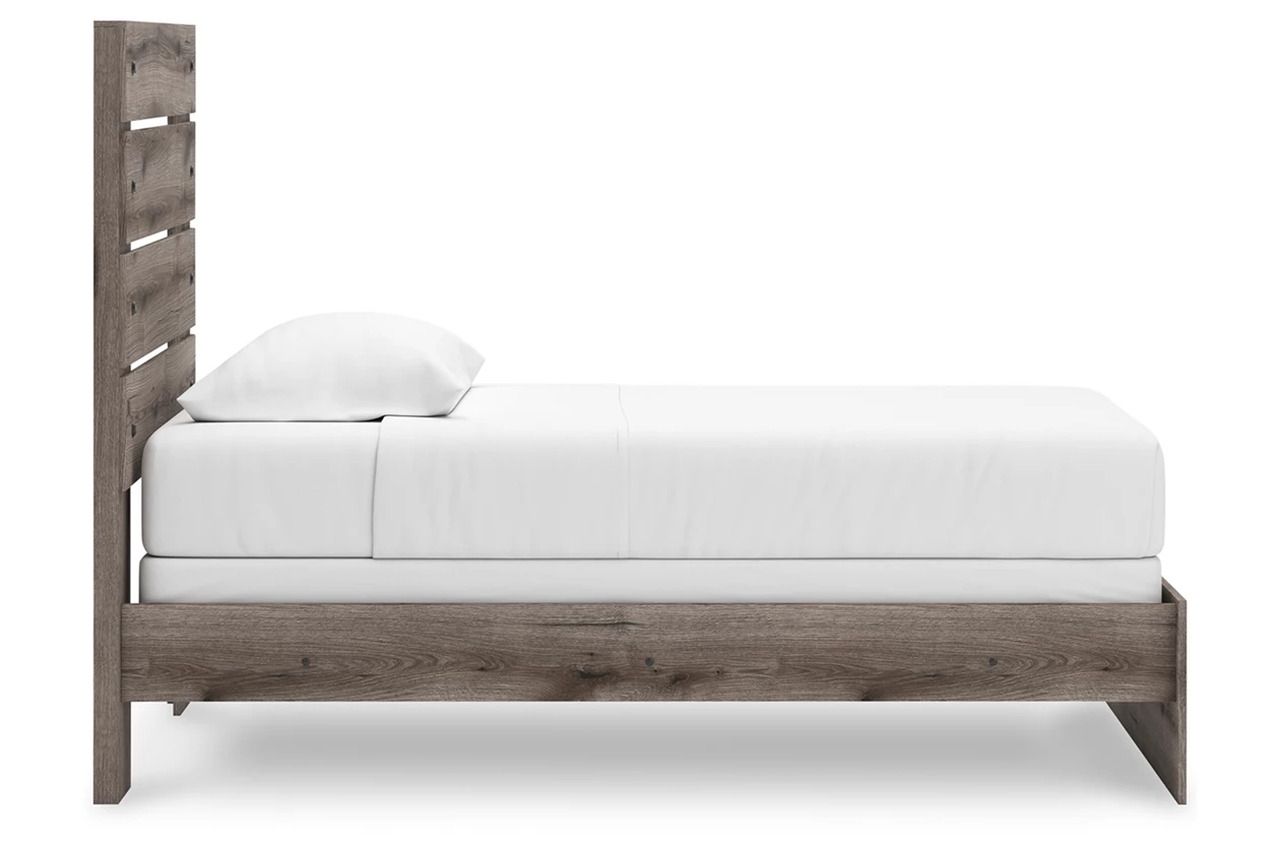 Fondenlane Twin Panel Bed In Brown Gray NCB2405B12