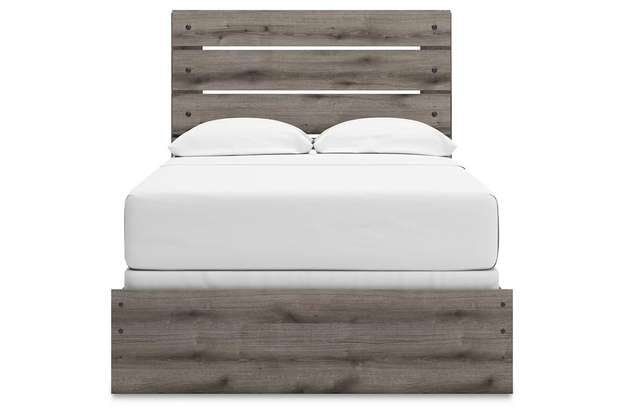 Fondenlane Full Panel Bed In Brown Gray NCB2405B13