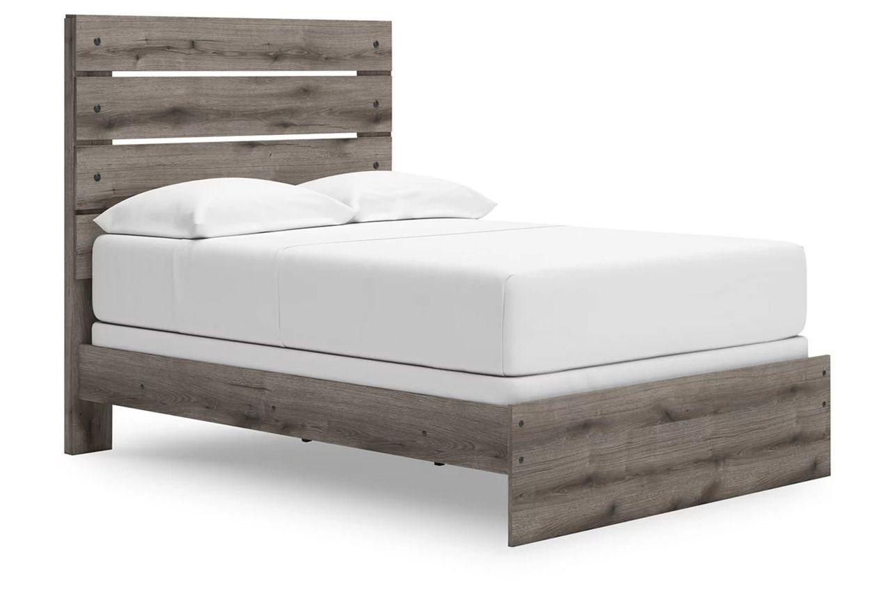 Fondenlane Full Panel Bed In Brown Gray NCB2405B13