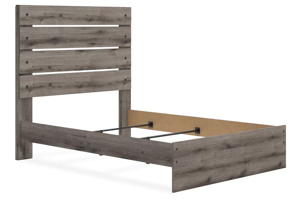 Fondenlane Full Panel Bed In Brown Gray NCB2405B13