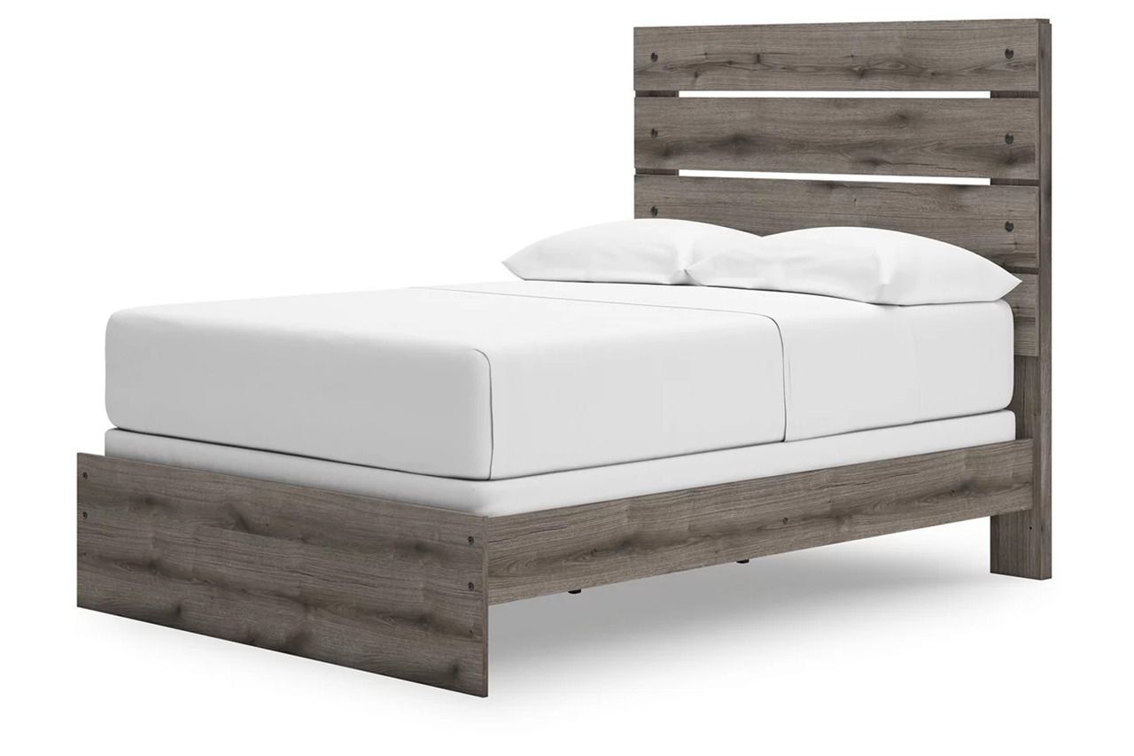 Fondenlane Full Panel Bed In Brown Gray NCB2405B13
