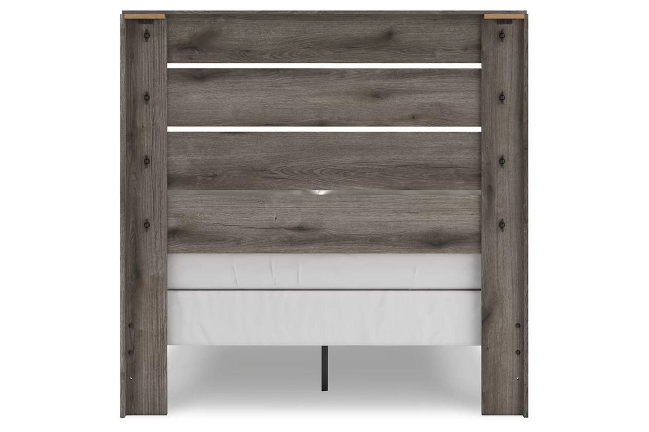 Fondenlane Full Panel Bed In Brown Gray NCB2405B13