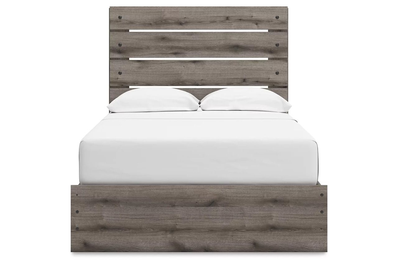 Fondenlane Full Panel Storage Bed In Brown Gray NCB2405B16
