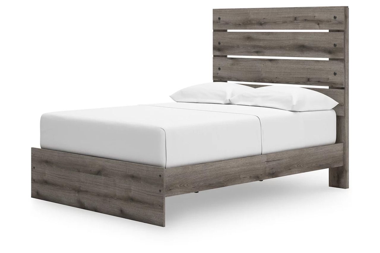 Fondenlane Full Panel Storage Bed In Brown Gray NCB2405B16