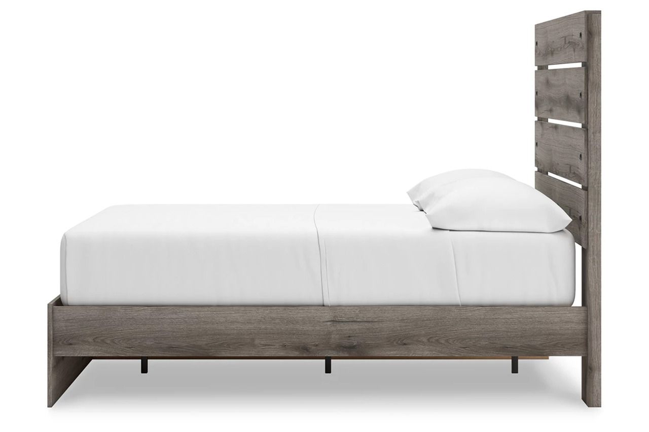 Fondenlane Full Panel Storage Bed In Brown Gray NCB2405B16