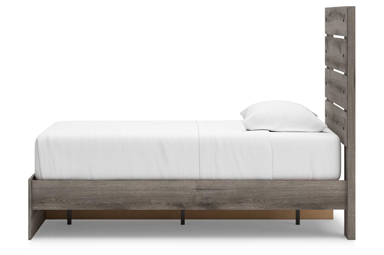 Fondenlane Twin Panel Storage Bed In Brown Gray NCB2405B18