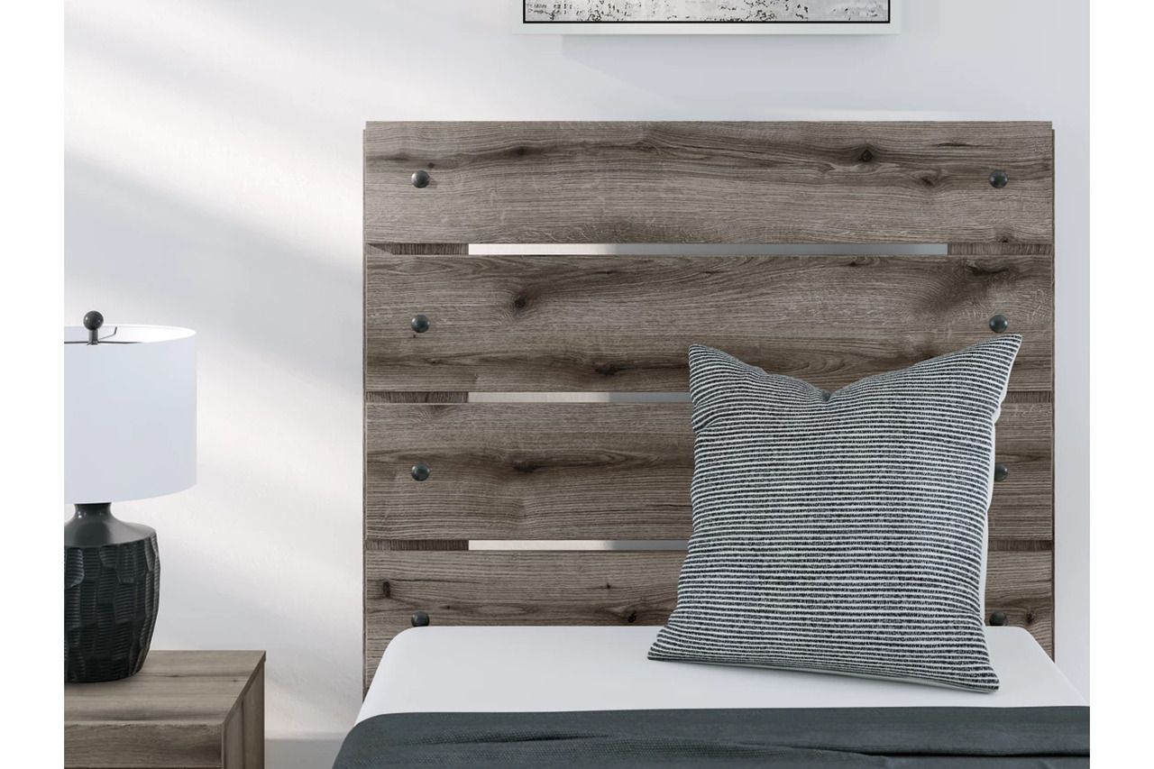 Fondenlane Twin Panel Storage Bed In Brown Gray NCB2405B18