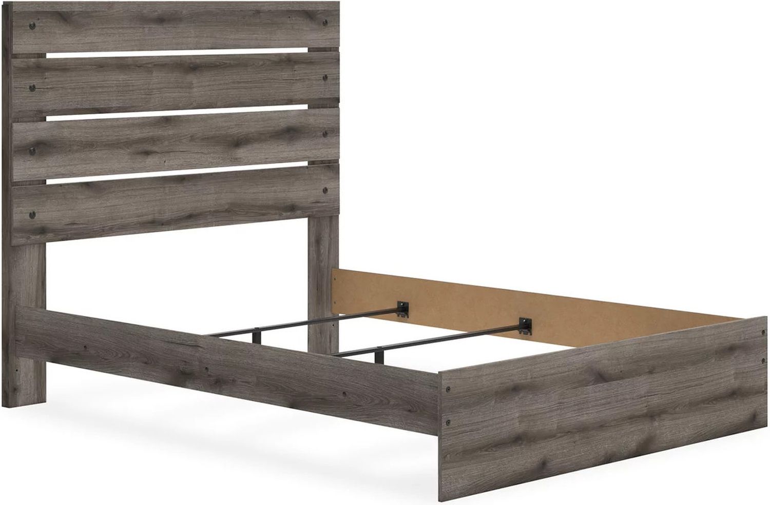 Fondenlane Queen Panel Bed In Brown Gray NCB2405B2