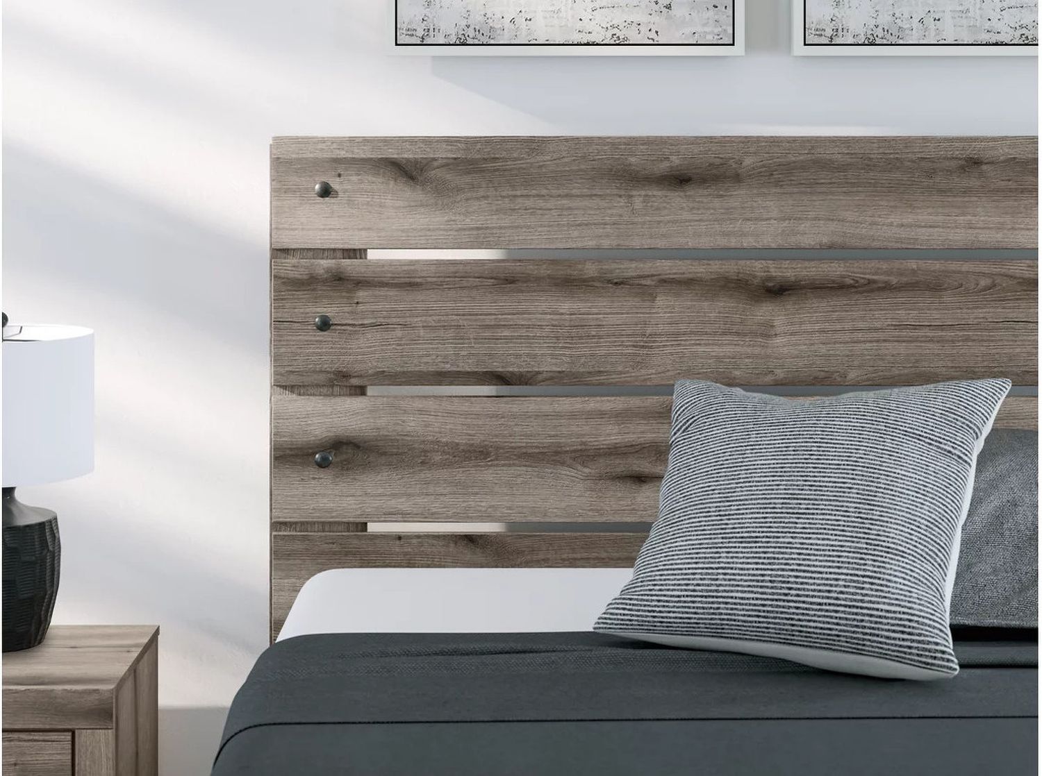 Fondenlane Queen Panel Bed In Brown Gray NCB2405B2