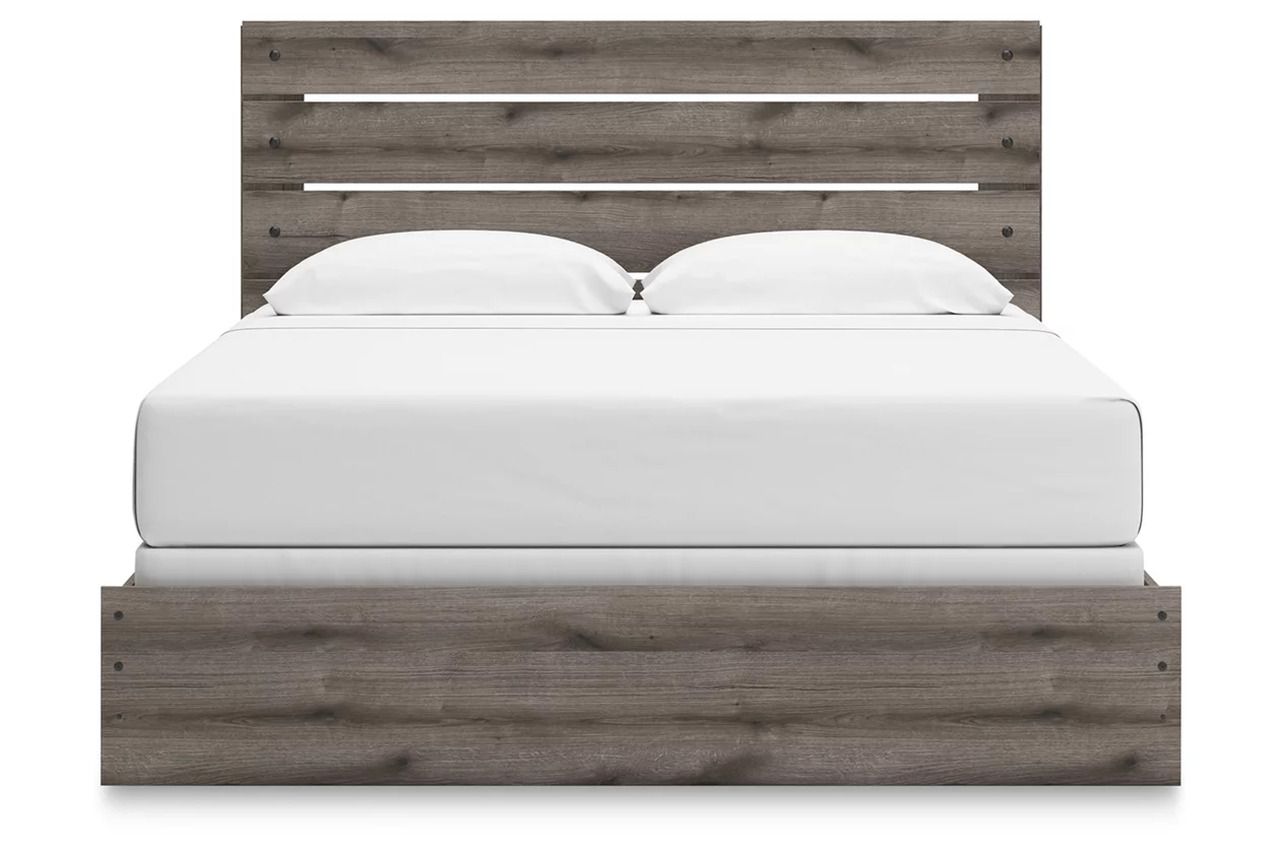 Fondenlane King Panel Bed In Brown Gray NCB2405B8