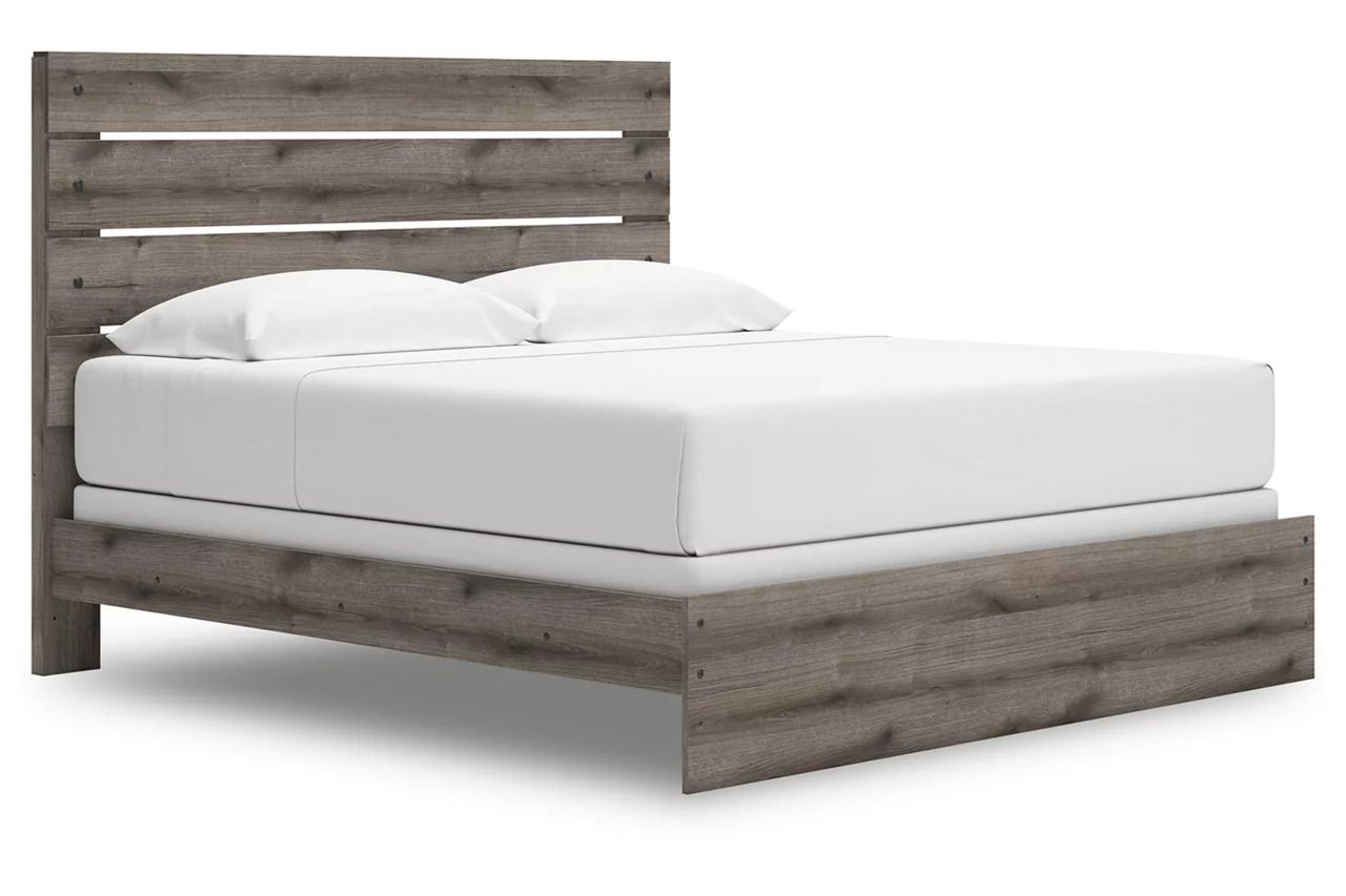 Fondenlane King Panel Bed In Brown Gray NCB2405B8