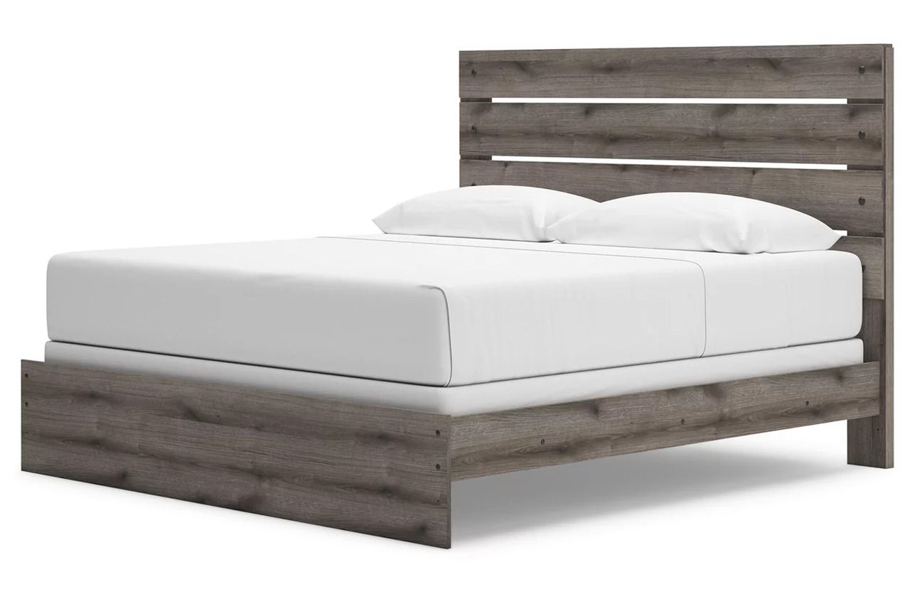 Fondenlane King Panel Bed In Brown Gray NCB2405B8