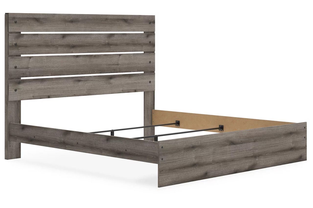 Fondenlane King Panel Bed In Brown Gray NCB2405B8