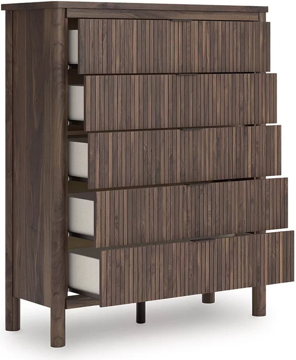 Symarro Wide Chest of Drawers In Brown NCB261446