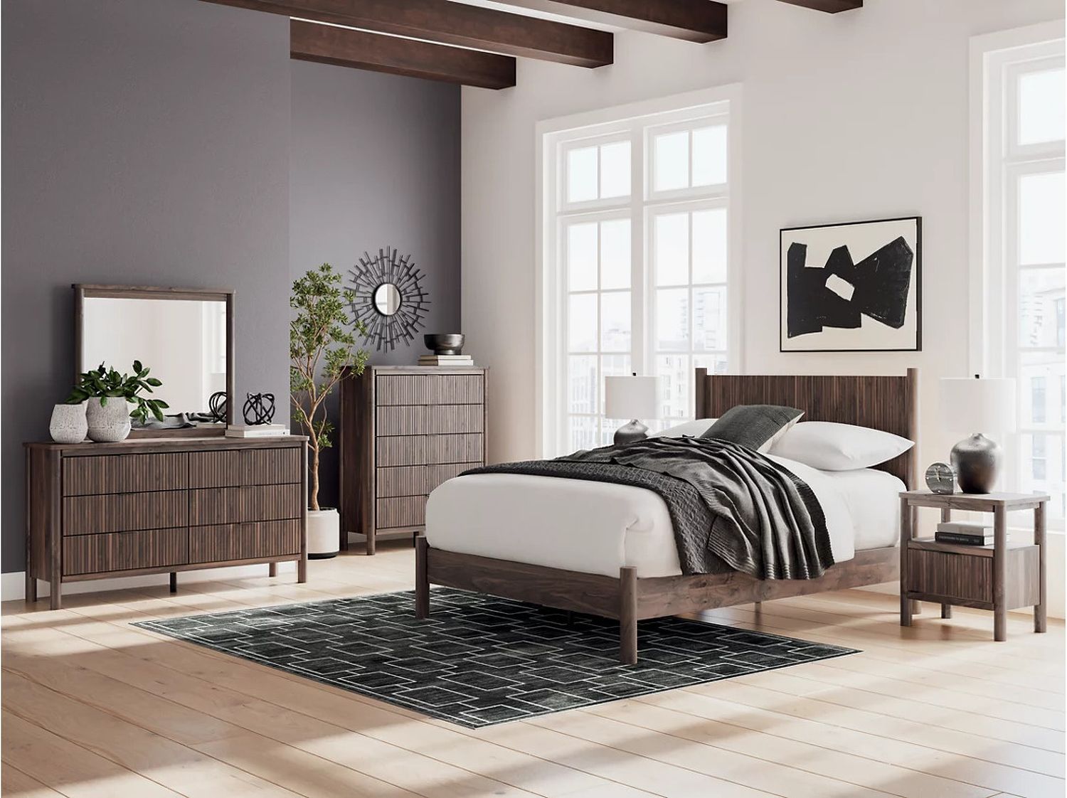 Symarro Nightstand In Brown NCB261491