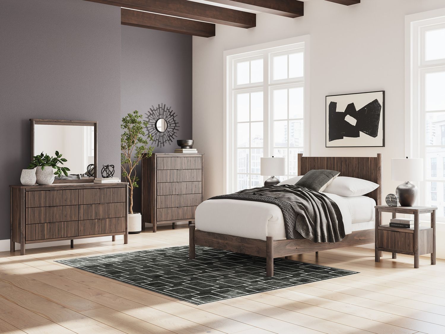 Symarro Nightstand In Brown NCB261491