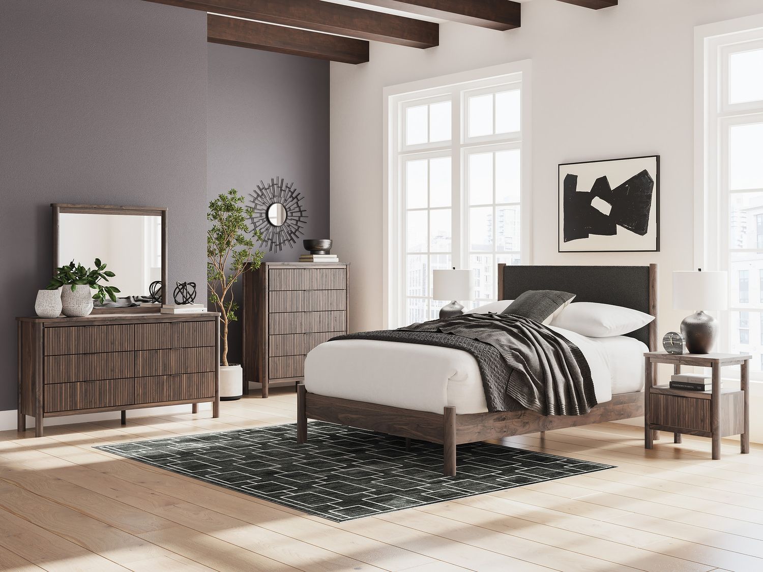 Symarro Nightstand In Brown NCB261491